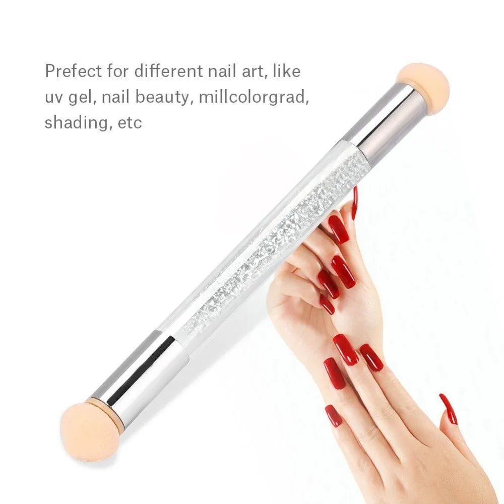 Double-End Ombre Nail Art Pen | 4 Sponge Heads & Gradient Nail Art Shading Pen QXL