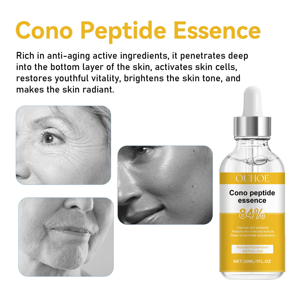 Cono Peptide Anti-Aging Face Serum | Brightening & Firming Anti-Aging Face Serum QXL