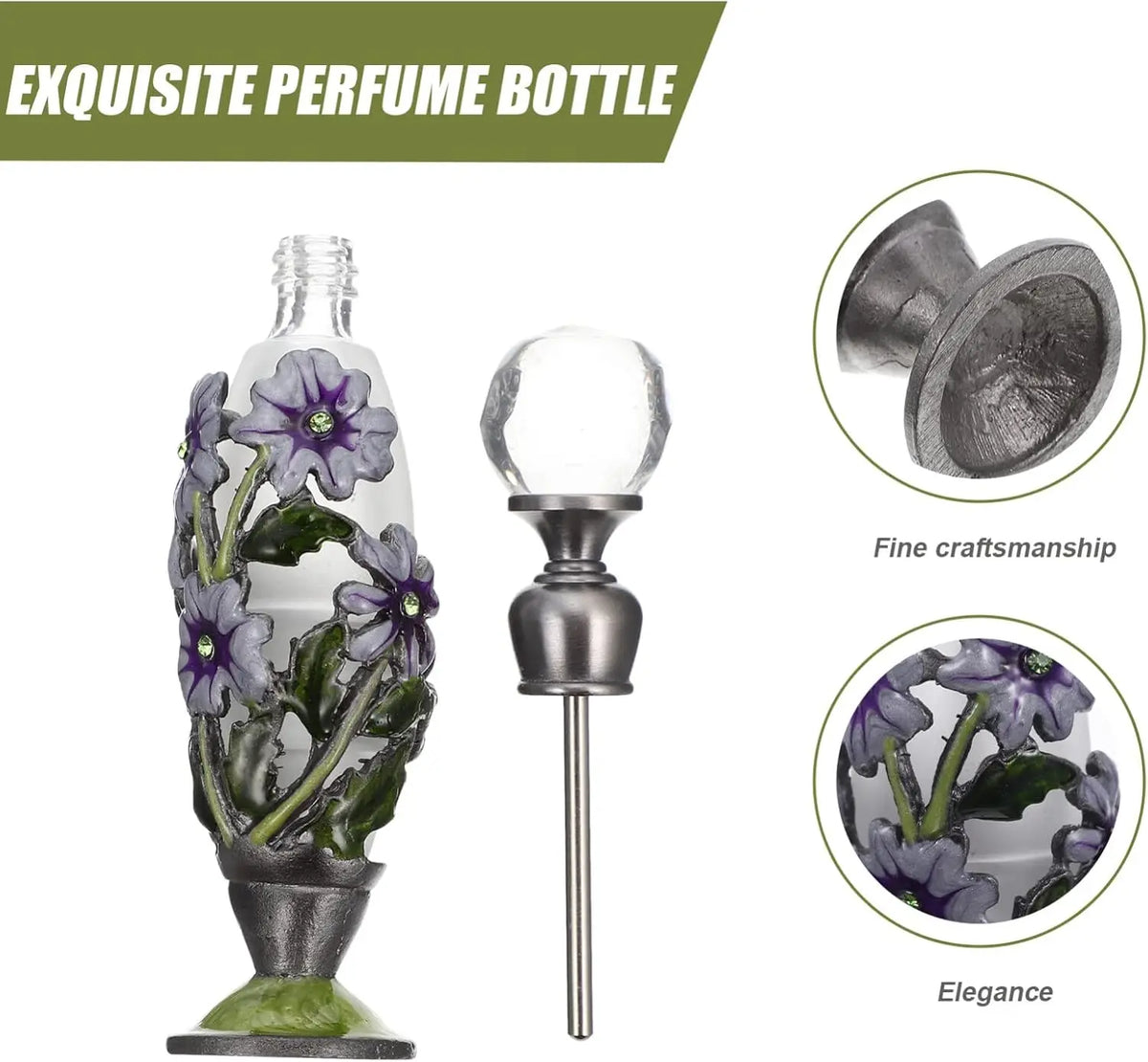 7ml Refillable Glass Perfume & Essential Oil Bottle Glass Perfume Bottle QXL