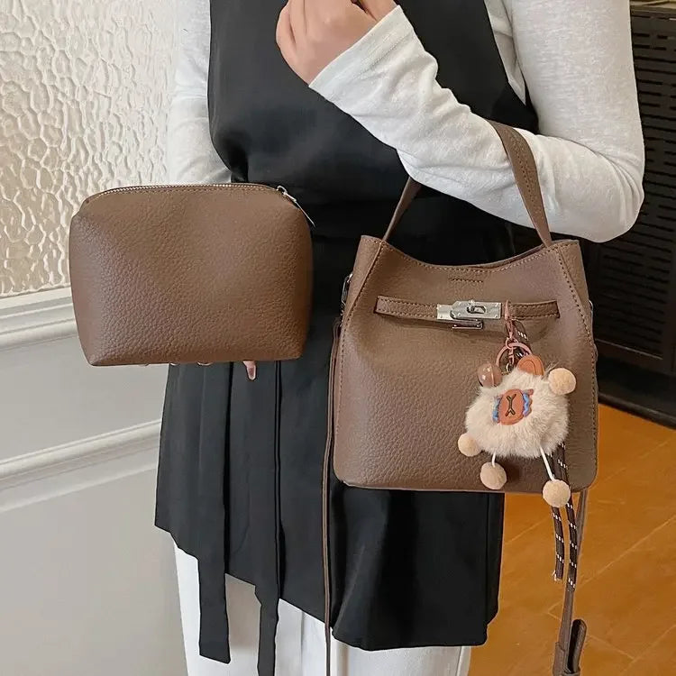 Women's Luxury Leather Tote Bag | Classic Vintage Style Luxury Tote Bag QXL