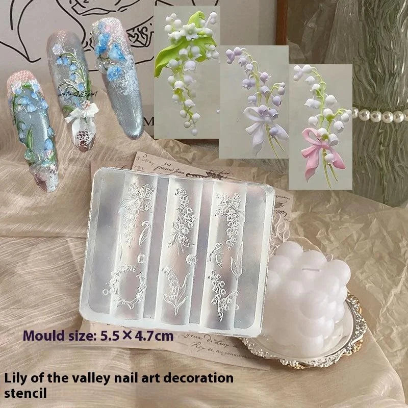 3D Flower & Butterfly Silicone Nail Art Mold | DIY UV Resin Nail Art Mold QXL
