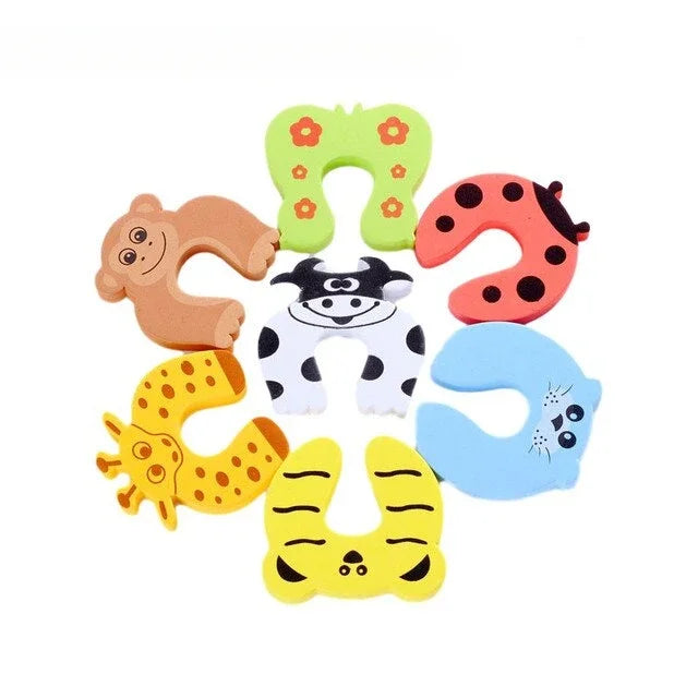 7-Pack Baby Door Finger Guards | Cute Animal EVA Stoppers Baby Safety Guard QXL B71 7Pcs