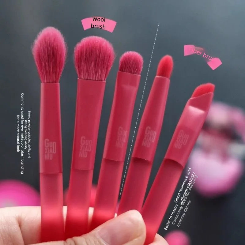 8-Piece Makeup Brush Set | Eyeshadow, Blush & Contour Makeup Brush Set QXL
