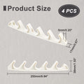 Patio Recliner Back Support Adjuster Brackets 4-Pack | Beige Recliner Replacement Brackets QXL AECH04-11829