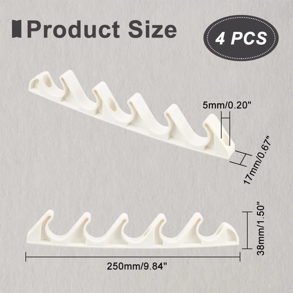Patio Recliner Back Support Adjuster Brackets 4-Pack | Beige Recliner Replacement Brackets QXL AECH04-11829