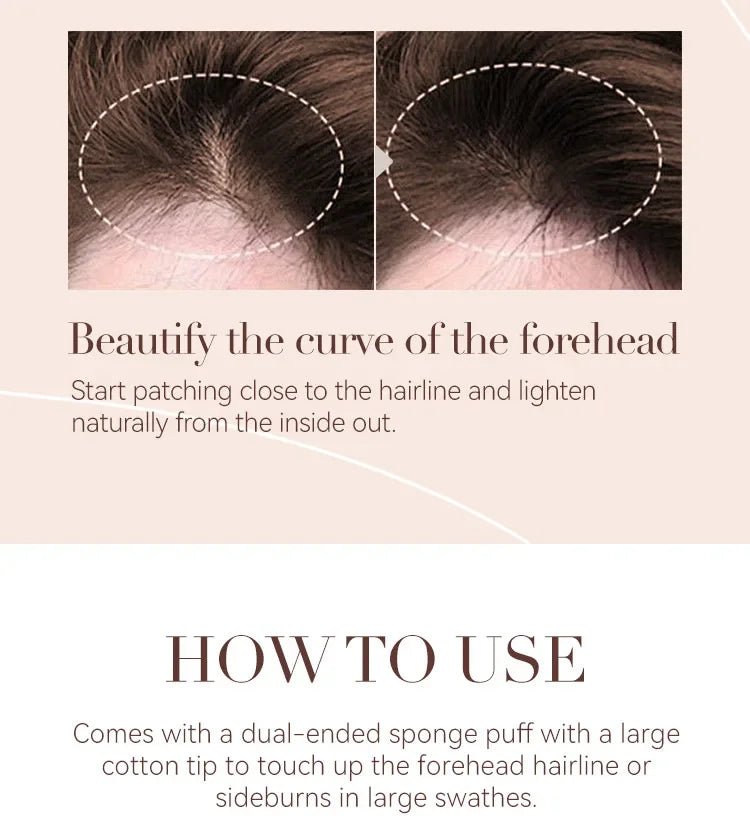 Waterproof Hairline Contouring Powder – Long-Lasting Touch-Up Hairline Contouring Powder QXL