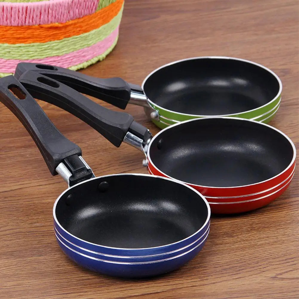 16cm Mini Non-Stick Frying Pan | Compact Steel Frypan Mini Frying Pan QXL