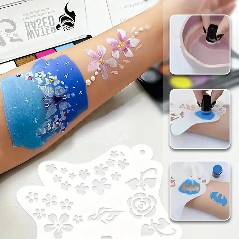 Reusable Face & Body Paint Stencils for Kids' Parties Face Paint Stencils QXL