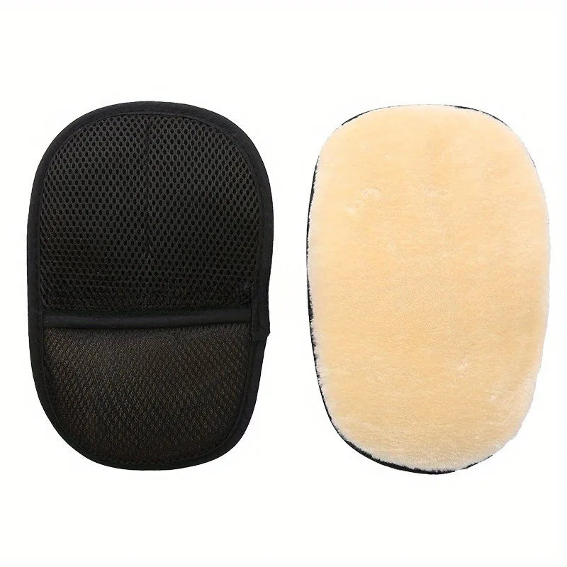 Plush Car Wash Mitt Glove | 1-Pc & 3-Pc Cleaning Set Car Wash Mitt QXL