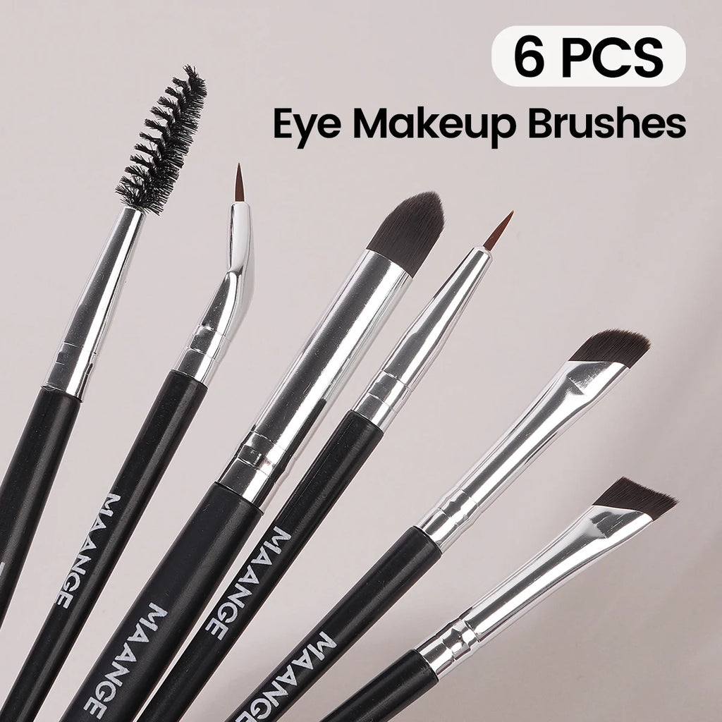 MAANGE 6-Pc Eye Makeup Brush Set – Eyeliner, Brow & Shadow Eye Makeup Brush Set QXL