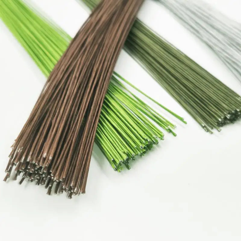 100-Pack 40cm Artificial Floral Wire Stems | DIY Craft Supply Floral Wire Stems QXL