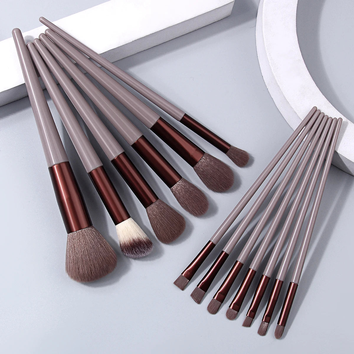 KOSSHOW 13-Pc Makeup Brush Set – Foundation, Blush & Eye Makeup Brush Set QXL