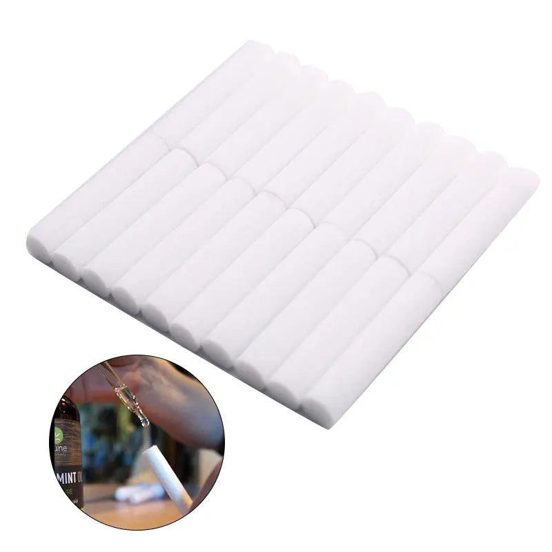 20-Pack Nasal Inhaler Replacement Cotton Wicks – Aromatherapy Refill Aromatherapy Inhaler Wicks QXL