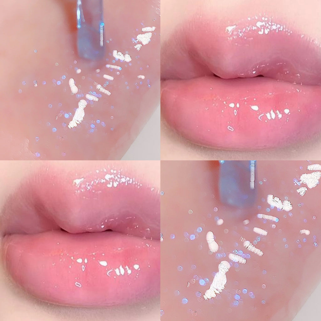Micro-Glitter Mirror Lip Gloss | Moisturizing Colored Lip Glaze Glitter Lip Gloss QXL 05