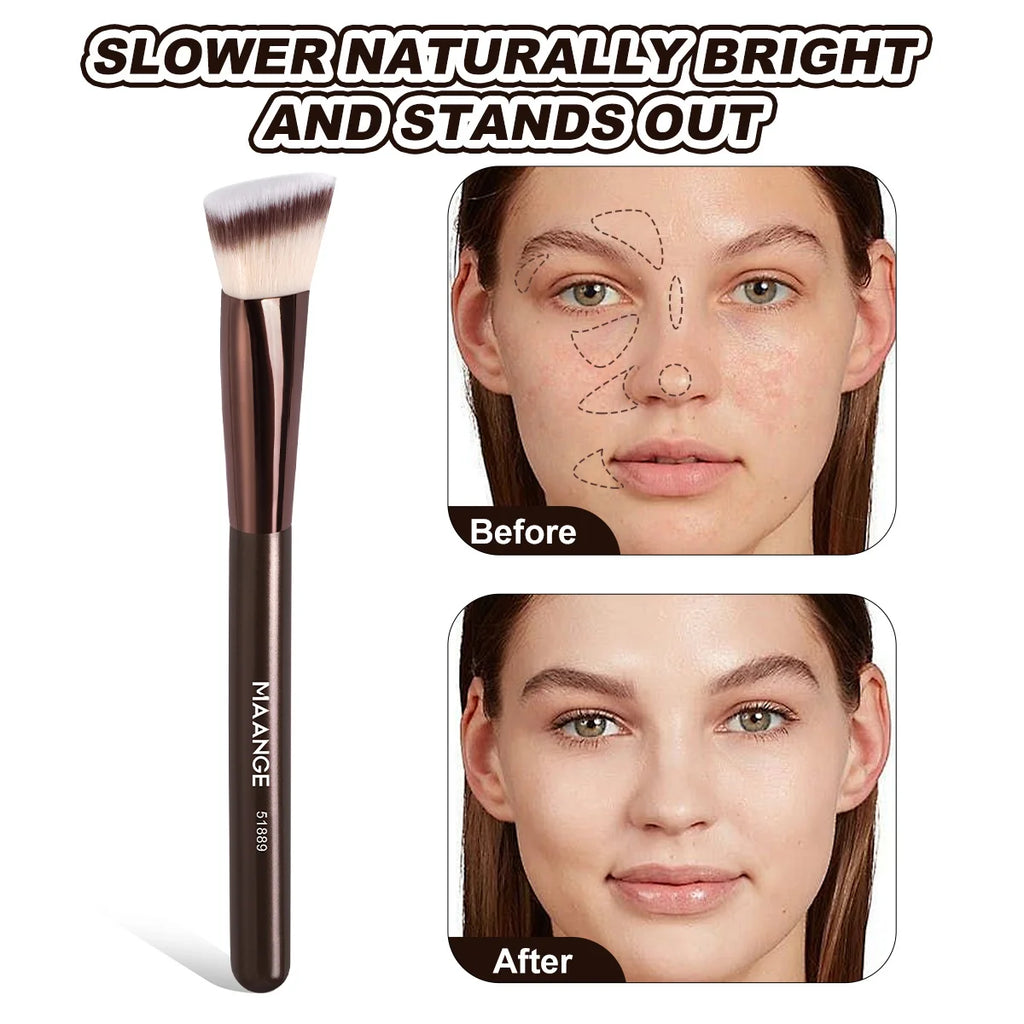 MAANGE 8-Piece Makeup Brush Set | Foundation & Contour Makeup Brush Set QXL
