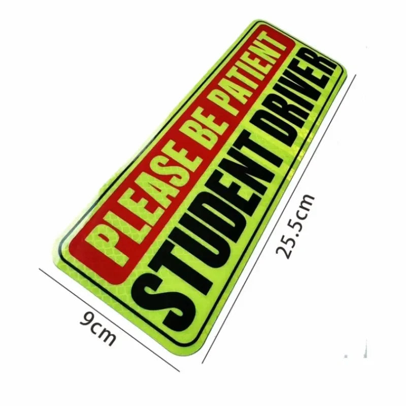 Reflective Student Driver Magnet Sign | Car Safety Warning Car Safety Magnet QXL