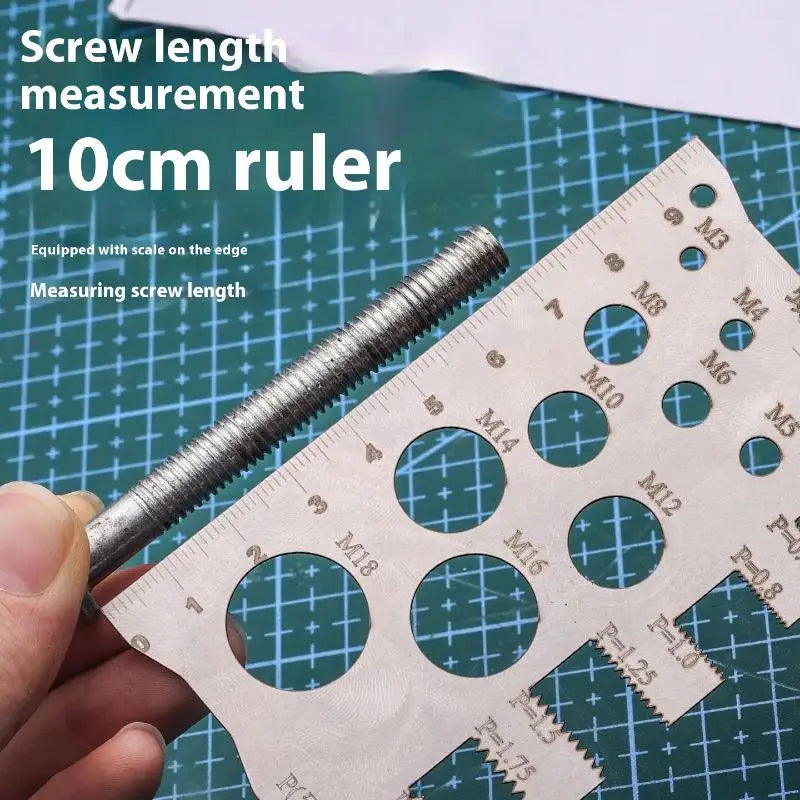 Metric Thread Pitch Gauge | Stainless Steel Bolt & Screw Tool Thread Pitch Gauge QXL