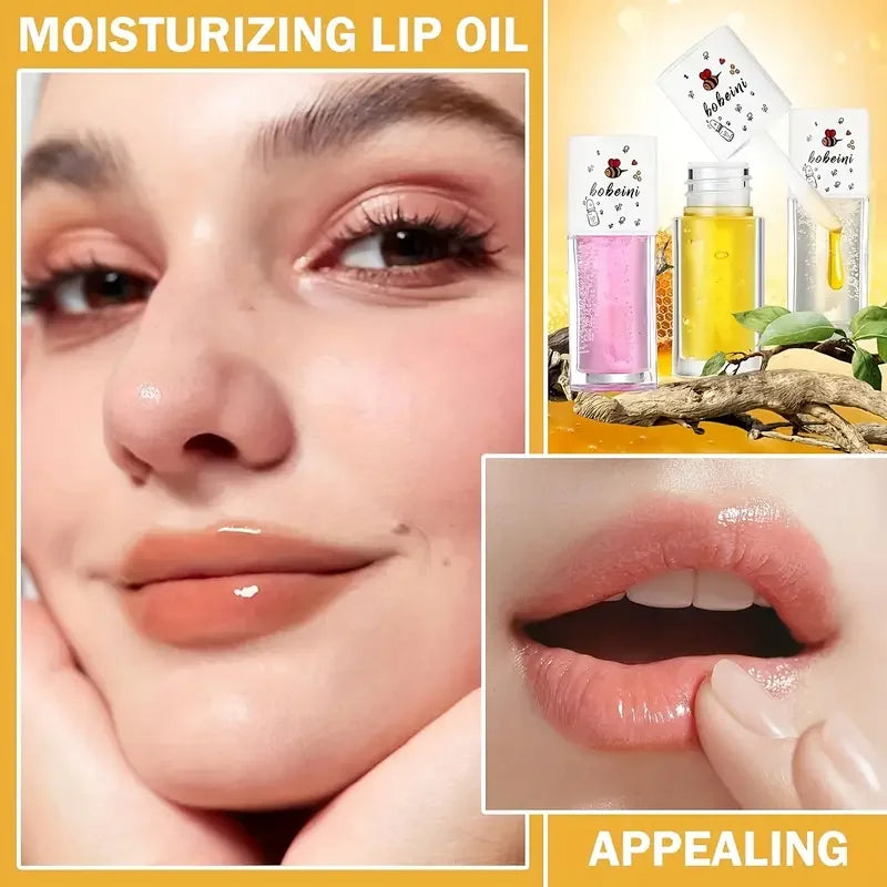 3-Pack Nourishing Brightening Lip Oil | Hydrating Lip Balm Lip Oil Gloss QXL