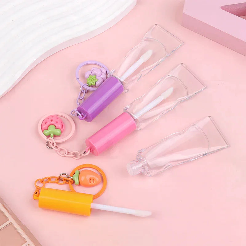 6ml Empty Refillable Lip Gloss Tubes | ABS+PET Big Brush Wand Lip Gloss Container QXL