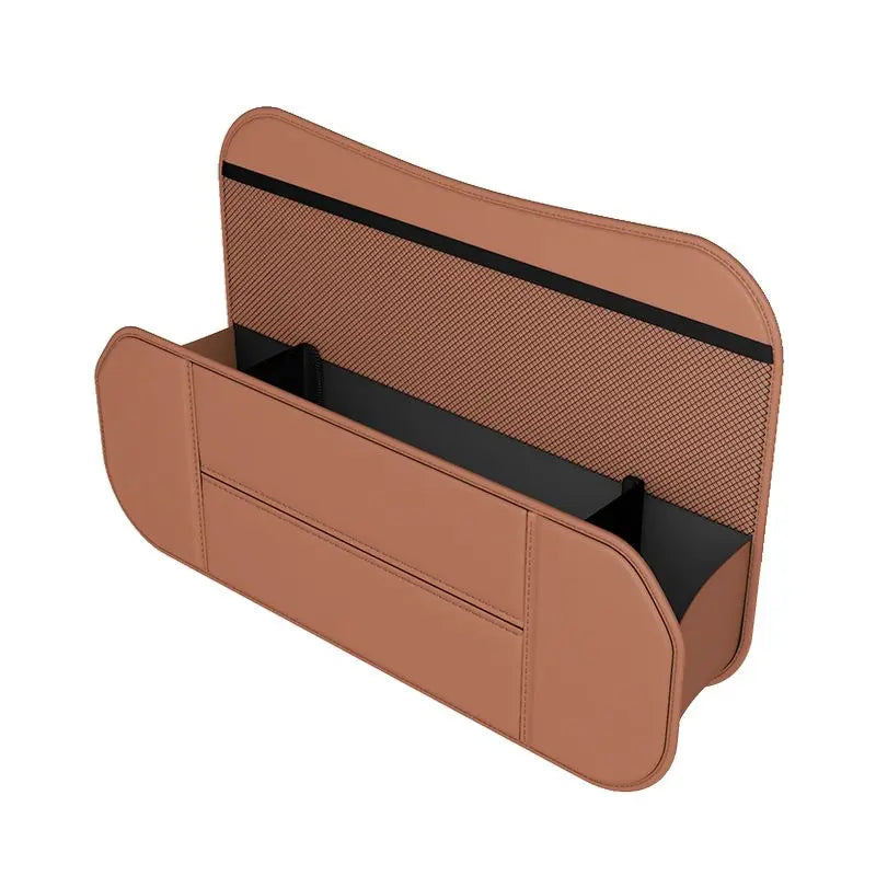 Car Seat Back Organizer | Cup Holder, Tissue & Storage – Brown Car Seat Organizer QXL Brown