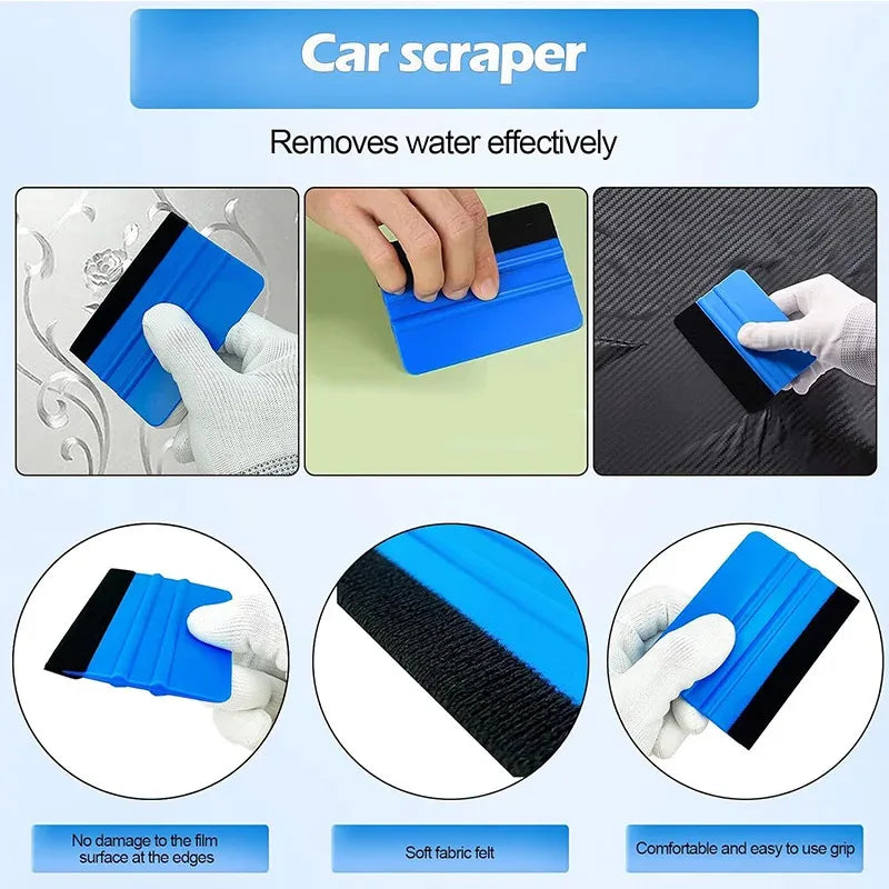 Car Vinyl Wrap Tool Kit – Squeegee, Scraper & Cutter Vinyl Wrap Tool Kit QXL