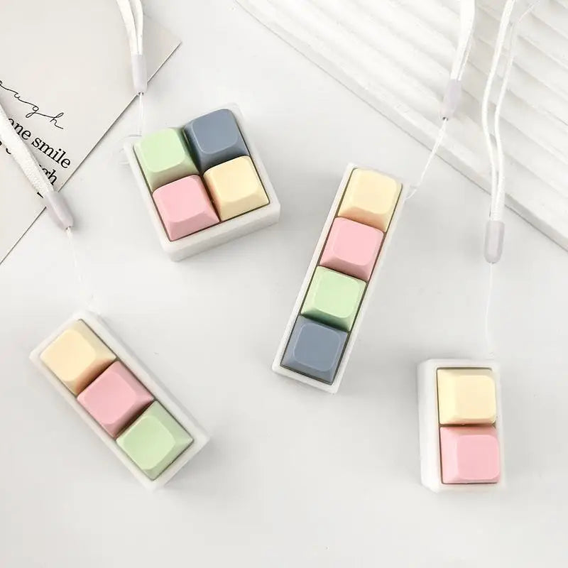 Keyboard Key Fidget Toy | 2, 3 & 4 Key Button Desk Toy Fidget Desk Toy QXL