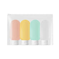 4-Pack 60ml Leak-Proof Silicone Travel Bottles | TSA Approved Travel Squeeze Bottles QXL A