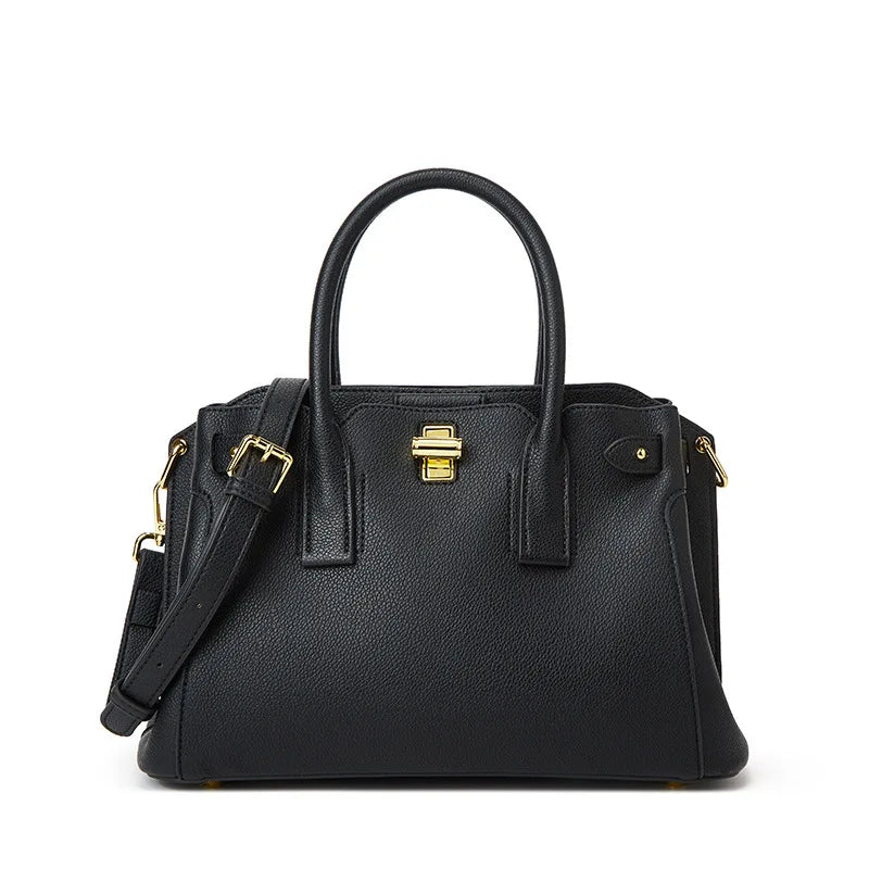 Designer Leather Diaper Bag | Large Capacity Shoulder Bag Leather Diaper Bag QXL 2