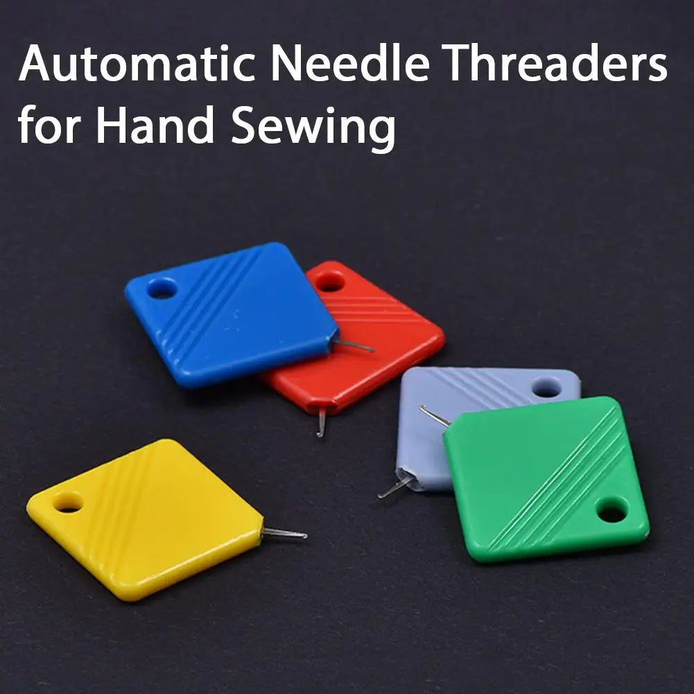 5-Pack Automatic Needle Threaders for Hand Sewing | All Sizes Needle Threader Set QXL