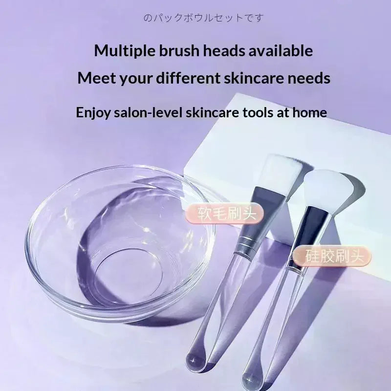 5-Piece DIY Face Mask Mixing Set | Bowl, Brushes & Spatula Face Mask Tool Set QXL