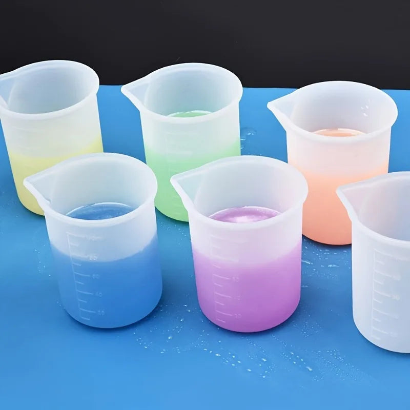 5-Piece Silicone Liquid Measuring Cups | Baking & Cooking Set Measuring Cup Set QXL