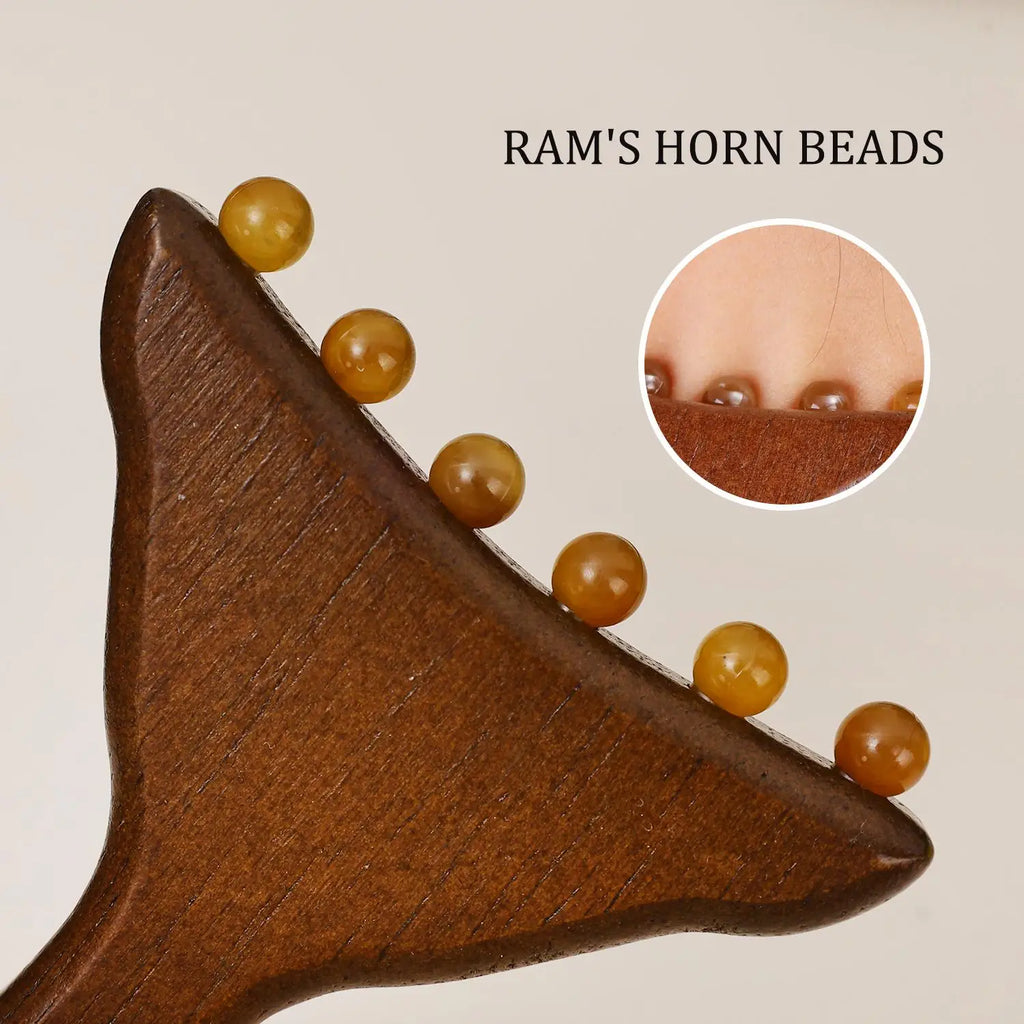 Wooden Gua Sha Massage Comb | Scalp & Body Meridian Tool Gua Sha Massage Comb QXL