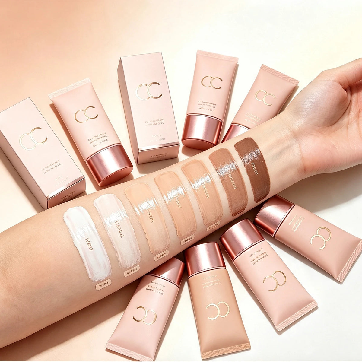 CC Tinted Moisturizer Tone-Up Cream | Hydrating Foundation 40g CC Tinted Cream QXL