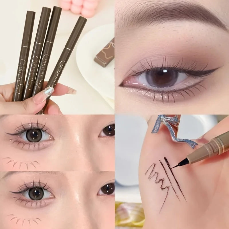 0.01mm Ultra-Fine Liquid Eyeliner – Waterproof Long Lasting Liquid Eyeliner QXL 8501-01 5PCS