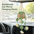 Handmade Crochet Car Hanging Plant Ornament | Boho Decor Car Hanging Ornament QXL Default Title