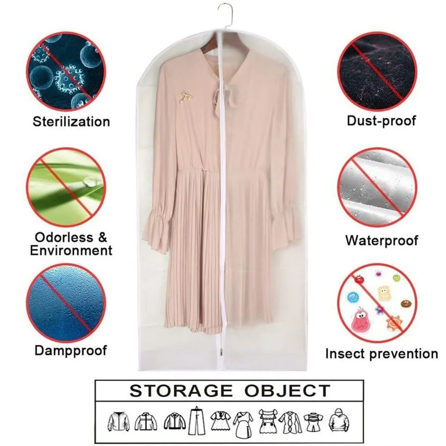 Hanging Garment Cover Bag 60×120cm | Suit & Dress Storage Garment Storage Bag QXL