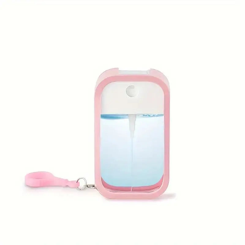 50ml Refillable Keychain Dispenser Bottle – Colourful & Reusable Travel Dispenser Bottle QXL Pink 50ml