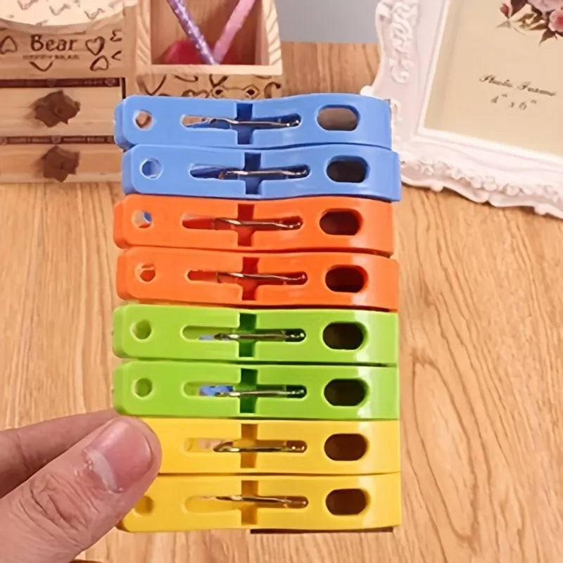 8-Pack Windproof Plastic Clothes Pegs | Clothesline Clips Clothes Pegs QXL