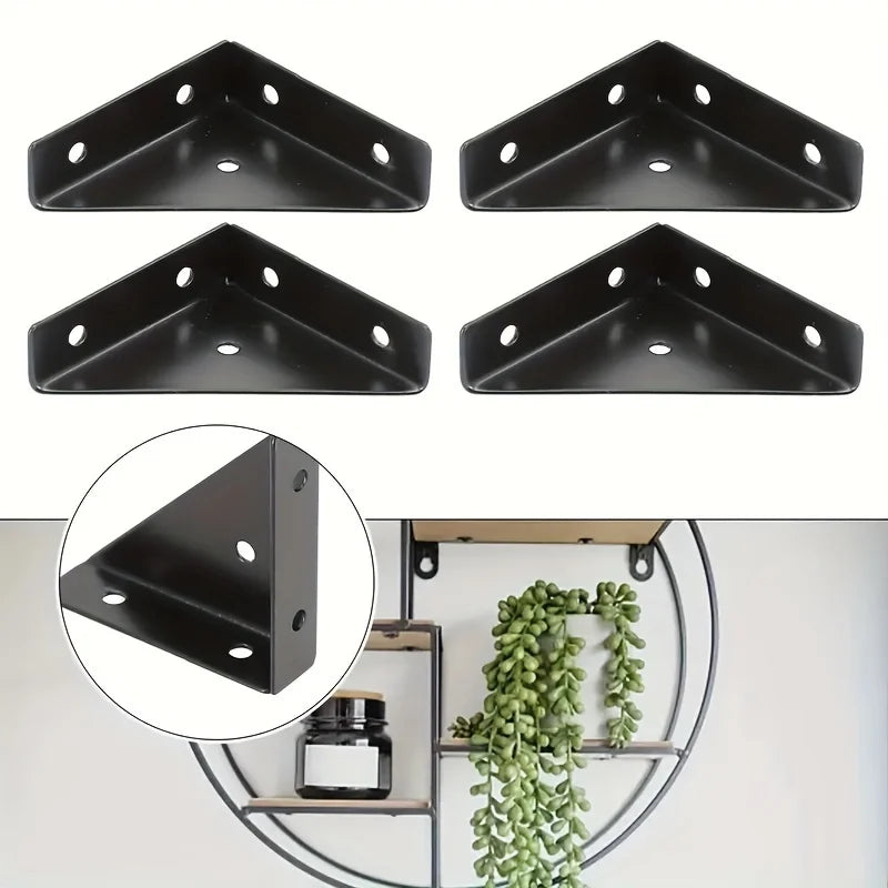 Heavy-Duty Iron L-Brackets 90° Corner Braces | Furniture Corner Brace Brackets QXL