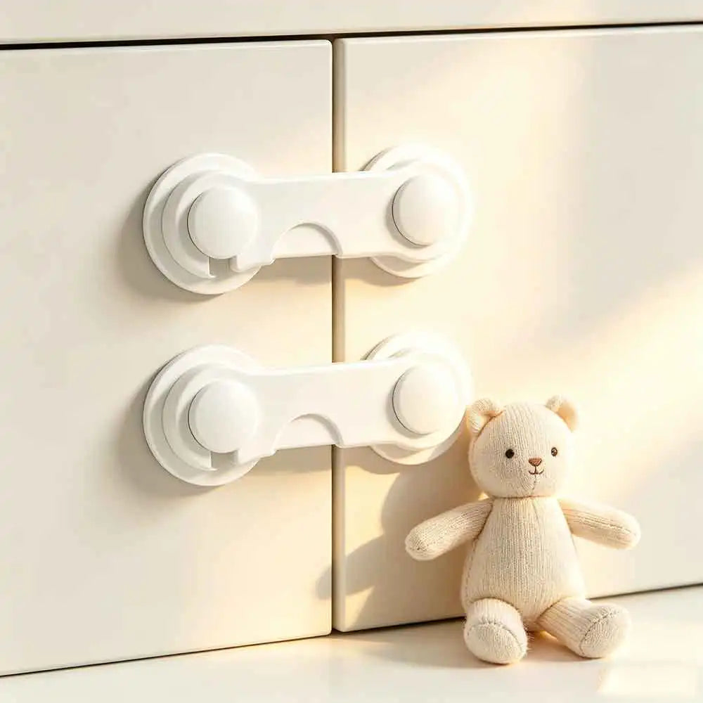10-Pack Baby Safety Cabinet & Drawer Locks | Anti-Pinch Baby Safety Locks QXL