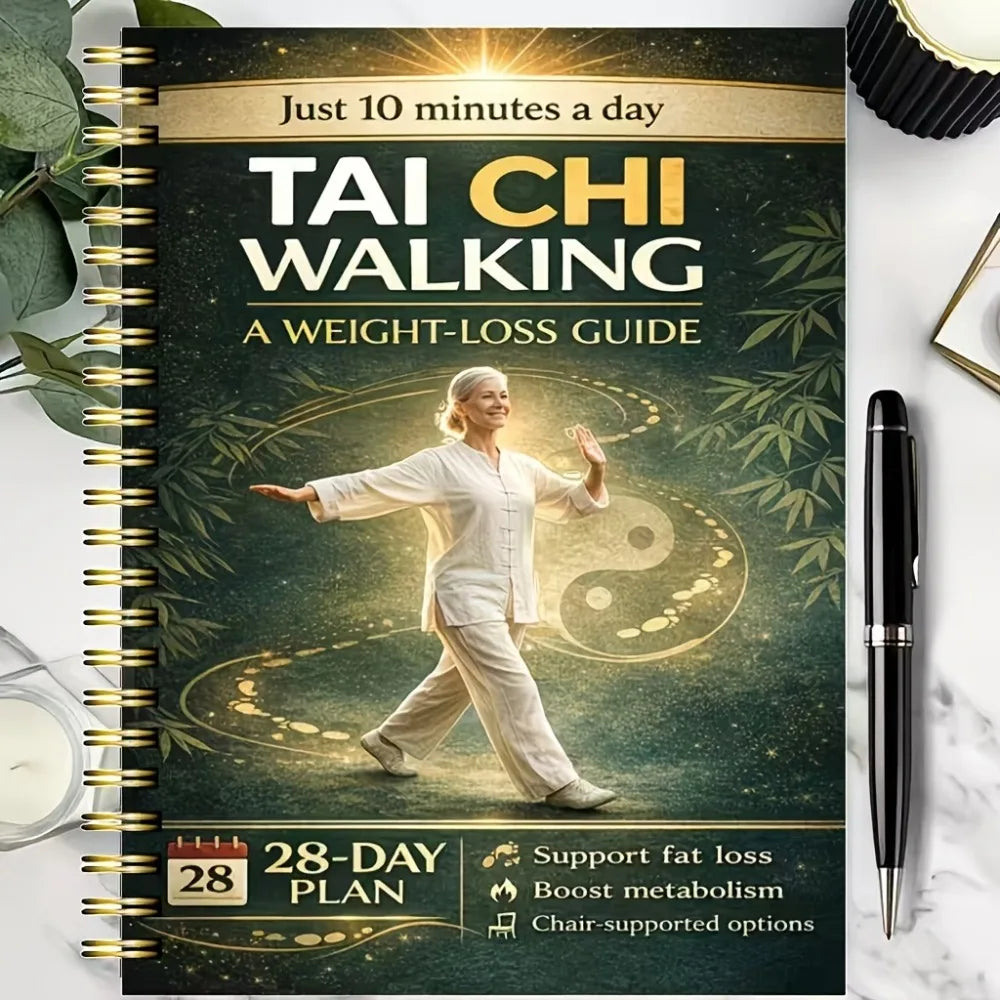 28-Day Tai Chi for Seniors Book | 10-Min Daily Program Fitness Program Book QXL
