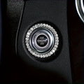Car Start Button Decorative Ring | Interior Accent Trim Car Interior Trim QXL Silvery-3pcs