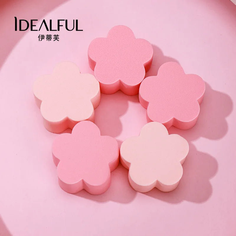 10-Piece Makeup Sponge & Powder Puff Set | Dry & Wet Use Makeup Sponge Set QXL