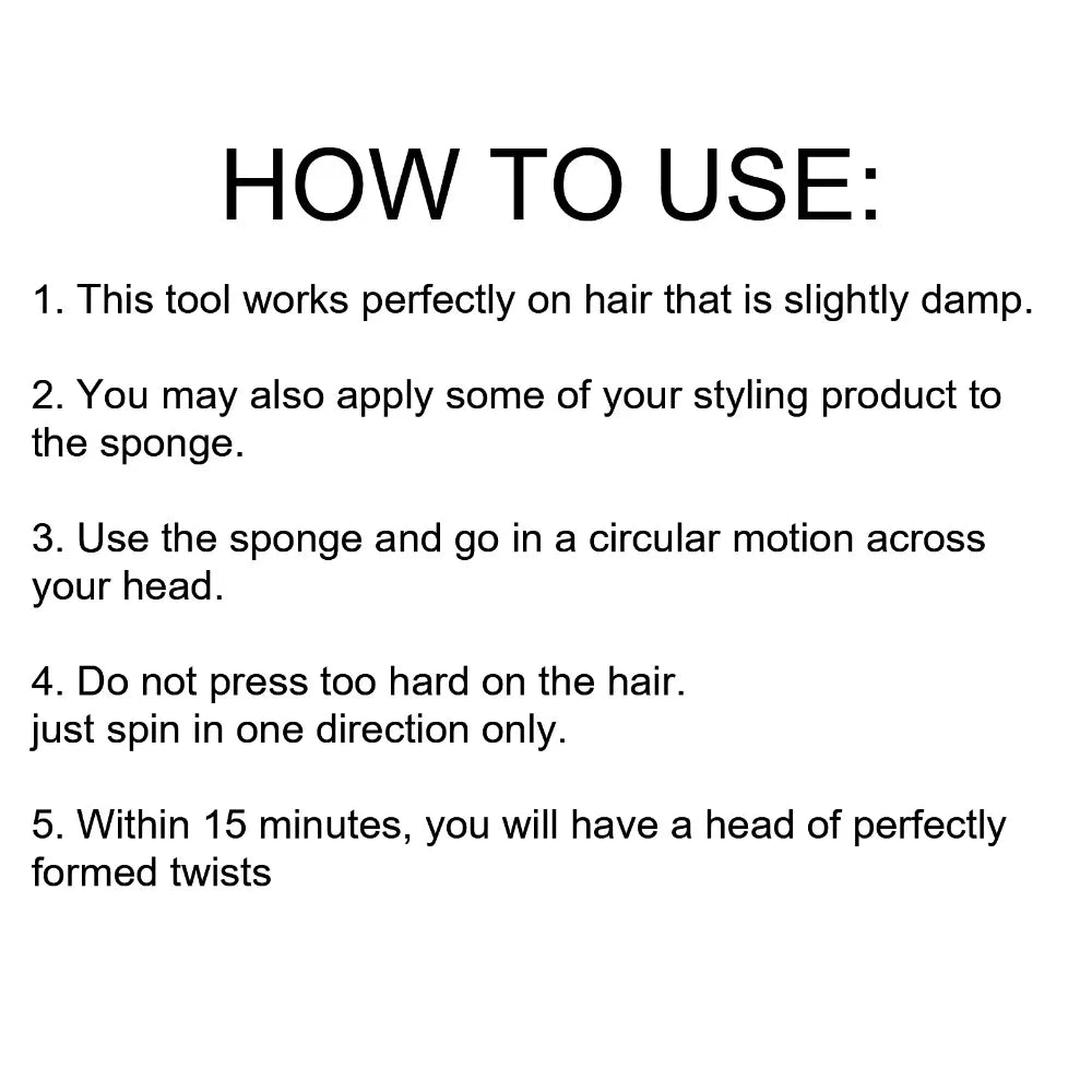 Double-Sided Afro Hair Sponge Brush | Big Hole Curl Tool Hair Curl Sponge QXL