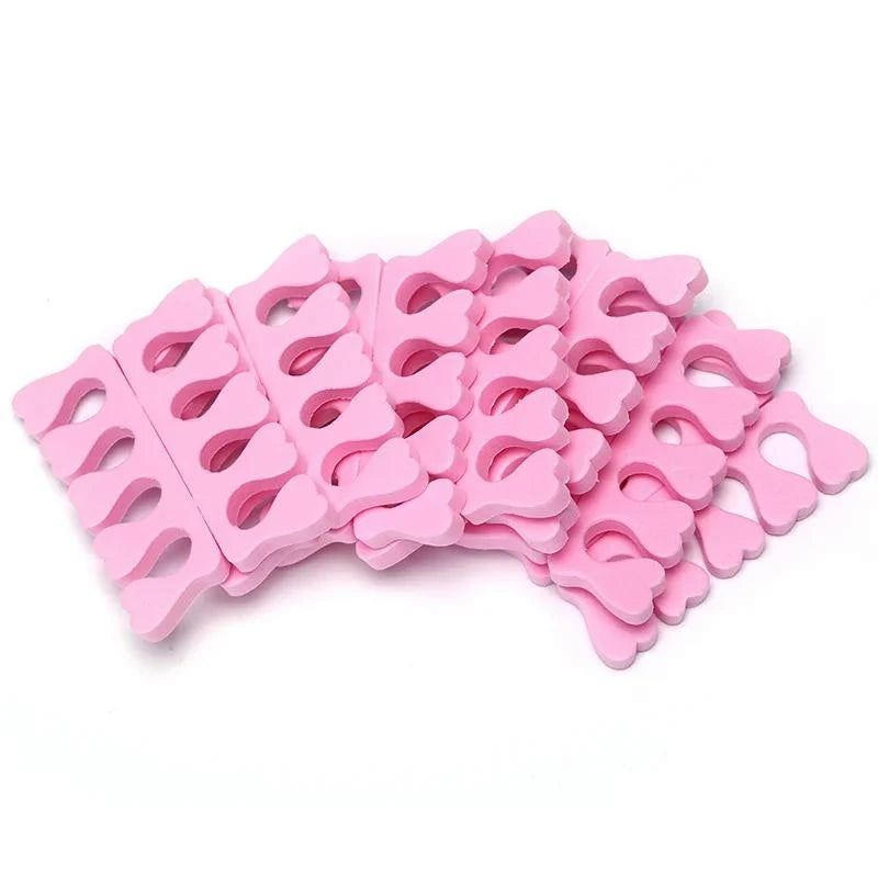 100-Pack Soft Sponge Toe Separators – Manicure & Pedicure Set Toe Separators QXL