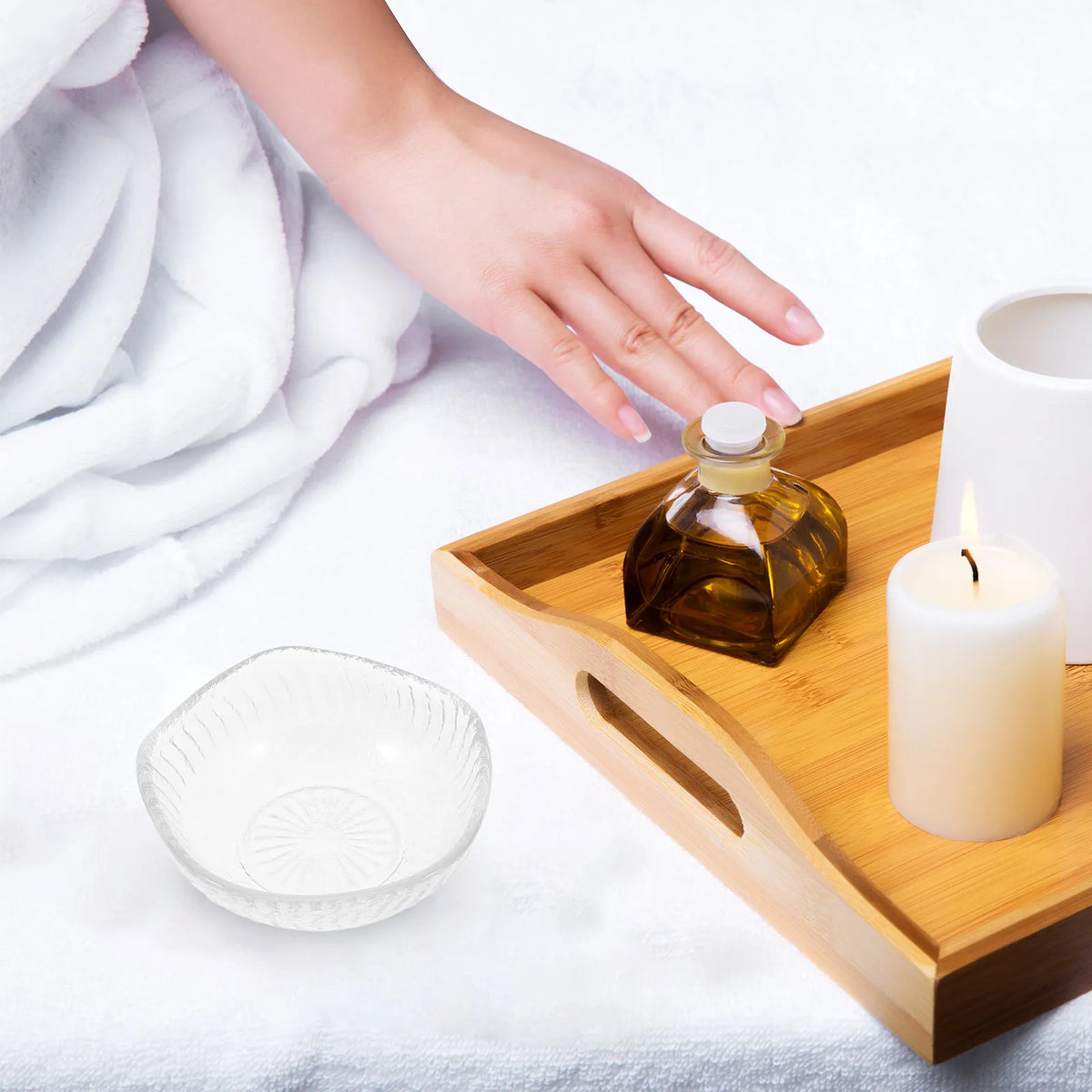 Glass Facial Mixing Bowl | Face Mask & Essential Oil Dish Facial Mixing Bowl QXL
