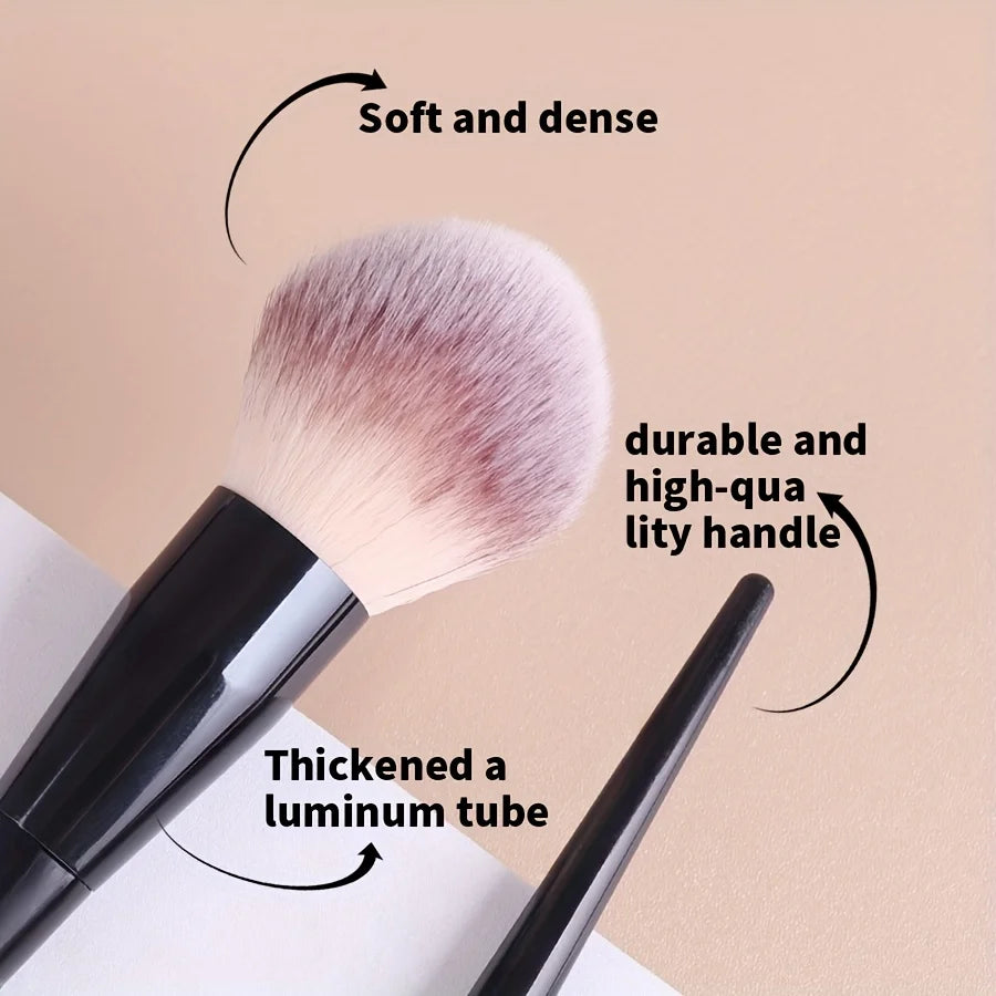 2-Piece Makeup Brush Set | Foundation, Blush & Powder Makeup Brush Set QXL