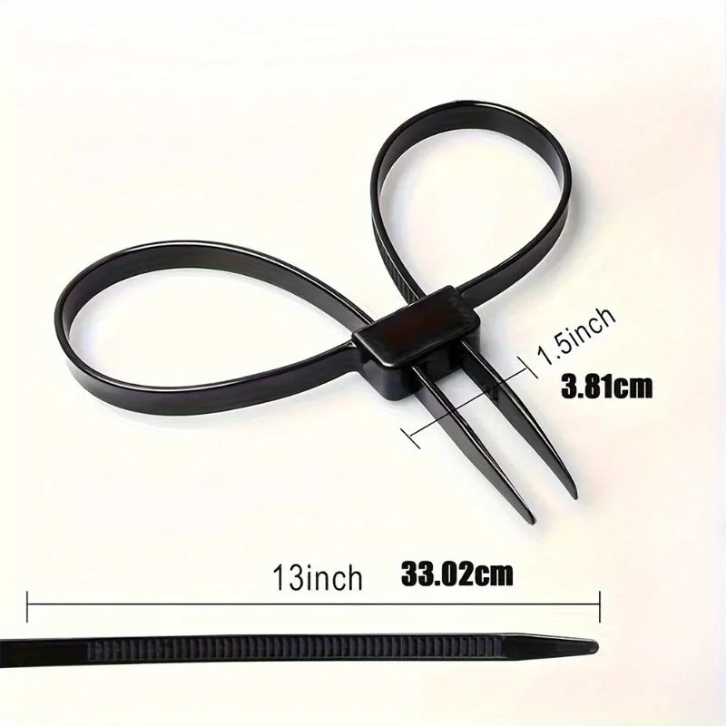 4-Pack Nylon Zip Ties | Double Hole Non-Slip Cable Ties Nylon Cable Ties QXL