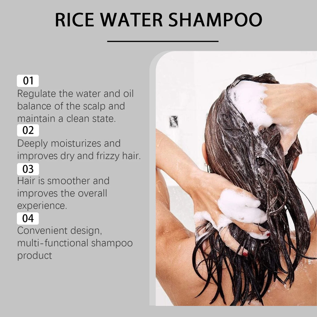 HOEGOA Rice Water Foam Shampoo – Oil Control & Volumizing Rice Water Shampoo QXL