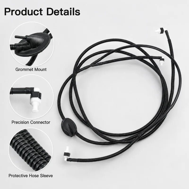 VW Windshield Washer Hose 1J0955751D – Golf Jetta Passat Washer Fluid Hose QXL